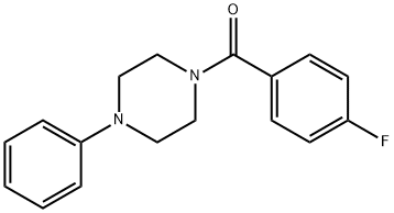 (4-fluorophenyl)-(4-phenylpiperazin-1-yl)methanone Struktur