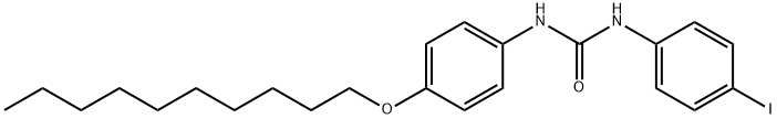 1-(4-decoxyphenyl)-3-(4-iodophenyl)urea Structure