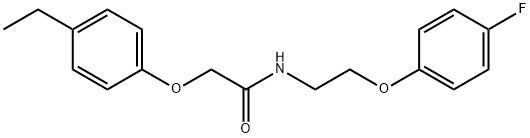 2-(4-ethylphenoxy)-N-[2-(4-fluorophenoxy)ethyl]acetamide Structure