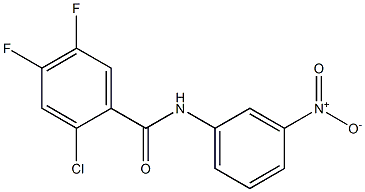 2-chloro-4,5-difluoro-N-(3-nitrophenyl)benzamide 结构式