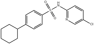 N-(5-chloropyridin-2-yl)-4-cyclohexylbenzenesulfonamide Structure