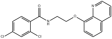 2,4-dichloro-N-(2-quinolin-8-yloxyethyl)benzamide Struktur