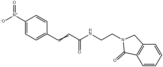 (E)-3-(4-nitrophenyl)-N-[2-(3-oxo-1H-isoindol-2-yl)ethyl]prop-2-enamide Structure