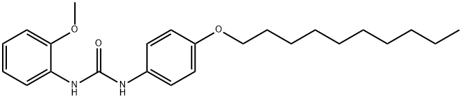 1-(4-decoxyphenyl)-3-(2-methoxyphenyl)urea Struktur