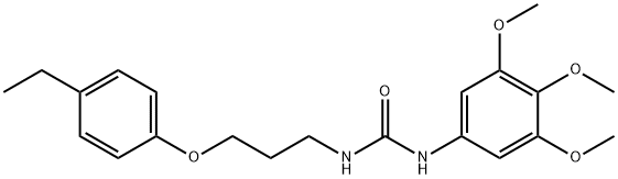 1-[3-(4-ethylphenoxy)propyl]-3-(3,4,5-trimethoxyphenyl)urea 结构式
