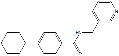 4-cyclohexyl-N-(pyridin-3-ylmethyl)benzamide Structure