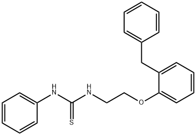 1-[2-(2-benzylphenoxy)ethyl]-3-phenylthiourea Struktur