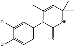 3-(3,4-dichlorophenyl)-4,6,6-trimethyl-1H-pyrimidine-2-thione Structure