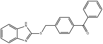 [4-(1H-benzimidazol-2-ylsulfanylmethyl)phenyl]-phenylmethanone 结构式