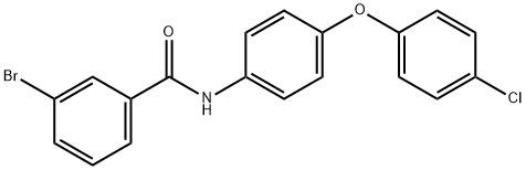 3-bromo-N-[4-(4-chlorophenoxy)phenyl]benzamide 结构式