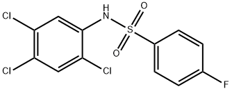 4-fluoro-N-(2,4,5-trichlorophenyl)benzenesulfonamide 结构式