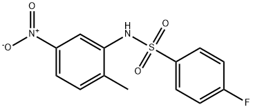 4-fluoro-N-(2-methyl-5-nitrophenyl)benzenesulfonamide Structure