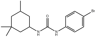 1-(4-bromophenyl)-3-(3,3,5-trimethylcyclohexyl)urea 化学構造式