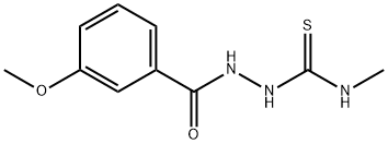 1-[(3-methoxybenzoyl)amino]-3-methylthiourea 结构式