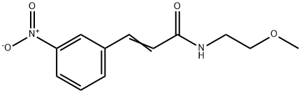 (E)-N-(2-methoxyethyl)-3-(3-nitrophenyl)prop-2-enamide|