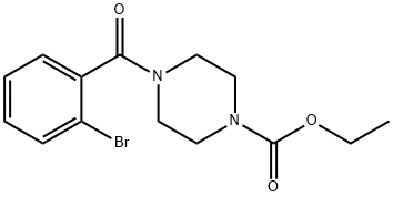 ethyl 4-(2-bromobenzoyl)piperazine-1-carboxylate,349092-64-4,结构式