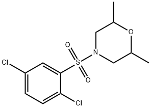 4-(2,5-dichlorophenyl)sulfonyl-2,6-dimethylmorpholine Structure