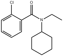 2-chloro-N-cyclohexyl-N-ethylbenzamide 化学構造式