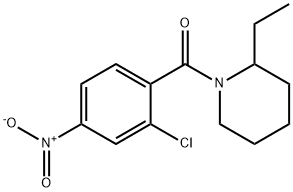 (2-chloro-4-nitrophenyl)-(2-ethylpiperidin-1-yl)methanone Structure