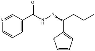 N-[(E)-1-thiophen-2-ylbutylideneamino]pyridine-3-carboxamide,351154-95-5,结构式