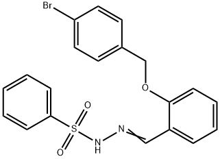 N-[(E)-[2-[(4-bromophenyl)methoxy]phenyl]methylideneamino]benzenesulfonamide,351471-63-1,结构式