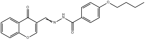 4-butoxy-N-[(E)-(4-oxochromen-3-yl)methylideneamino]benzamide Structure