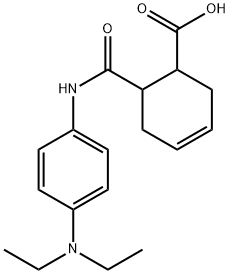 6-[[4-(diethylamino)phenyl]carbamoyl]cyclohex-3-ene-1-carboxylic acid Structure