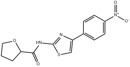 N-[4-(4-nitrophenyl)-1,3-thiazol-2-yl]oxolane-2-carboxamide Struktur