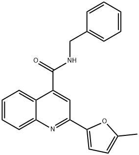 N-benzyl-2-(5-methylfuran-2-yl)quinoline-4-carboxamide Structure