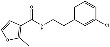 N-[2-(3-chlorophenyl)ethyl]-2-methylfuran-3-carboxamide Structure