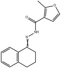 N-[(Z)-3,4-dihydro-2H-naphthalen-1-ylideneamino]-2-methylfuran-3-carboxamide 化学構造式