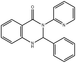 2-phenyl-3-pyridin-2-yl-1,2-dihydroquinazolin-4-one Struktur