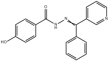 4-hydroxy-N-[(E)-[phenyl(pyridin-3-yl)methylidene]amino]benzamide Structure