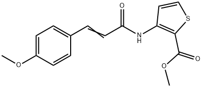 methyl 3-[[(E)-3-(4-methoxyphenyl)prop-2-enoyl]amino]thiophene-2-carboxylate|