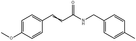 (E)-3-(4-methoxyphenyl)-N-[(4-methylphenyl)methyl]prop-2-enamide Structure