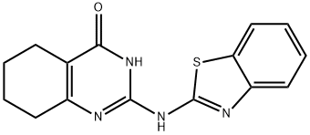 2-(1,3-benzothiazol-2-ylamino)-5,6,7,8-tetrahydro-1H-quinazolin-4-one 化学構造式