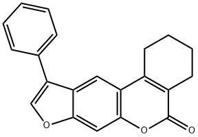 10-phenyl-1,2,3,4-tetrahydro-[1]benzofuro[6,5-c]isochromen-5-one 结构式