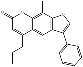 9-methyl-3-phenyl-5-propylfuro[3,2-g]chromen-7-one|