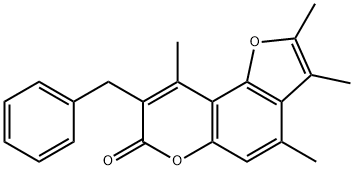 8-benzyl-2,3,4,9-tetramethylfuro[2,3-f]chromen-7-one|
