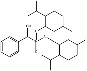 bis[(5-methyl-2-propan-2-ylcyclohexyl)oxy]phosphoryl-phenylmethanol Struktur