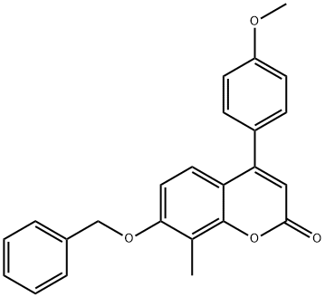 4-(4-methoxyphenyl)-8-methyl-7-phenylmethoxychromen-2-one,384360-95-6,结构式