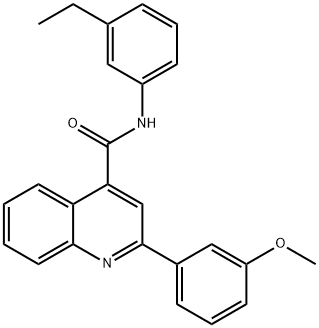 N-(3-ethylphenyl)-2-(3-methoxyphenyl)quinoline-4-carboxamide Structure