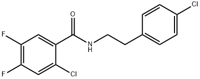 2-chloro-N-[2-(4-chlorophenyl)ethyl]-4,5-difluorobenzamide Structure