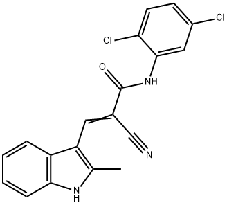 402610-50-8 (E)-2-cyano-N-(2,5-dichlorophenyl)-3-(2-methyl-1H-indol-3-yl)prop-2-enamide