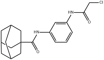 N-[3-[(2-chloroacetyl)amino]phenyl]adamantane-1-carboxamide Structure