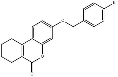 3-[(4-bromophenyl)methoxy]-7,8,9,10-tetrahydrobenzo[c]chromen-6-one 结构式