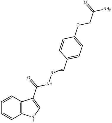 409349-71-9 N-[(E)-[4-(2-amino-2-oxoethoxy)phenyl]methylideneamino]-1H-indole-3-carboxamide