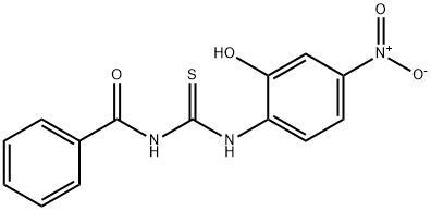 1-苯甲酰基-3-(2-羟基-4-硝基苯基)硫脲 结构式