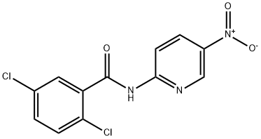 2,5-dichloro-N-(5-nitropyridin-2-yl)benzamide Structure