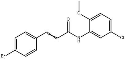 (E)-3-(4-bromophenyl)-N-(5-chloro-2-methoxyphenyl)prop-2-enamide Structure